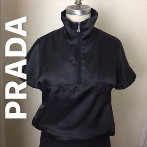 Prada Black High-Neck Top